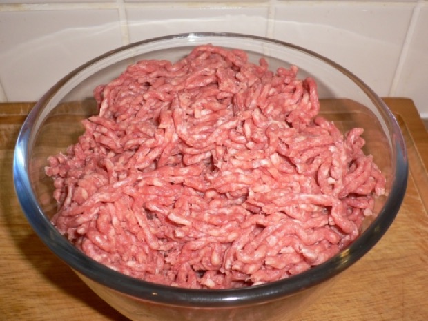 Мясной фарш для пирога без дрожжей